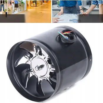 Domácí ventilátor 150 mm POTRUBNÍ VENTILÁTOR PRO HORKÝ VZDUCH, PRŮMYSLOVÝ, VÝKONNÝ