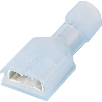 TE Connectivity 2-520184-4 faston zásuvka Šířka zástrčky: 6.3 mm Tloušťka konektoru: 0.8 mm 180 ° plná izolace červená 1 ks