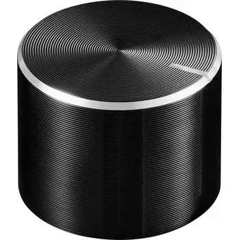 TRU COMPONENTS TC-11613872 otočný knoflík s označením černá (Ø x v) 17 mm x 13 mm hliník, plast 1 ks