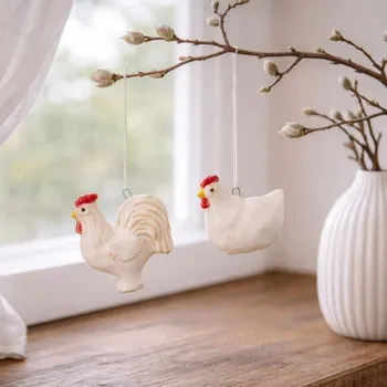 Velikonoční dekorace Wikholm Form Závěsná kameninová dekorace Tupp Barva: Kohout