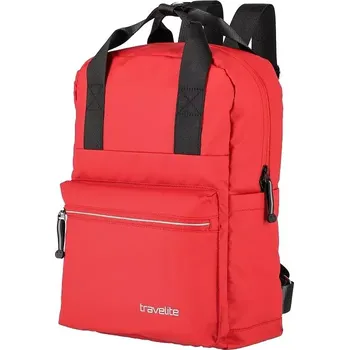 Městský batoh Travelite Basics Canvas Backpack Red 11 L TRAVELITE-96319-10