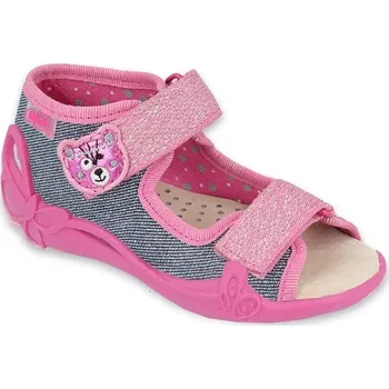 Dívčí bačkory BEFADO 342P017 dívčí sandálky kožená stélka 22 342P017_22