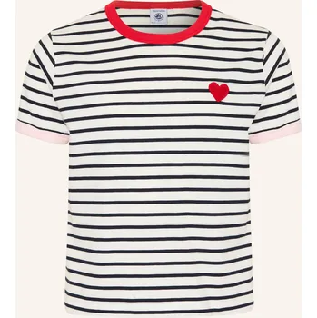 Dámské tričko Petit Bateau Dívčí Tričko, bílá / tmavě modrá, 110