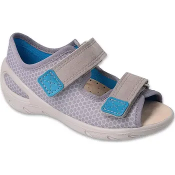 Dívčí sandály BEFADO 065X180 SUNNY dětské sandálky šedé 28 065X180_28