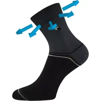 Pánské ponožky LONKA Ponožky medicine bavlněné ROGER 01 tmavě šedé (3&nbsp;páry) 43-46 121025