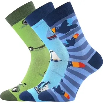 BOMA Ponožky dětské KAITO s obrázky CHLAPECKÉ mix B II (3&nbsp;páry) 25-29 126203