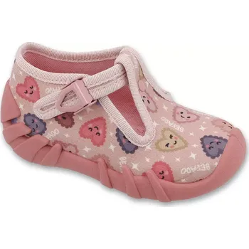 Dívčí obuv BEFADO 110P517 dívčí bačkorky SPEEDY srdíčka 23 110P517_23