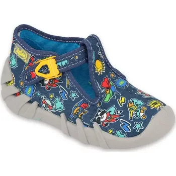 Chlapecká obuv BEFADO 110P447 chlapecké bačkorky modré HERO 22 110P447_22