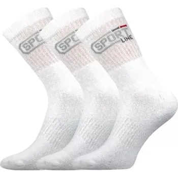 BOMA Ponožky silné SPOT 3pár froté BÍLÉ 43-46 110947