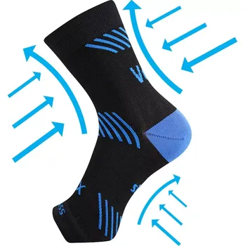 VOXX Návlek na kotník kompresní PROTECT s ionty stříbra ČERNÝ L-XL 112585