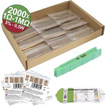 Rezistor Quadrios 23P128 23P128 uhlíkový rezistor axiální 0.5 W 5 procent 2000 ks