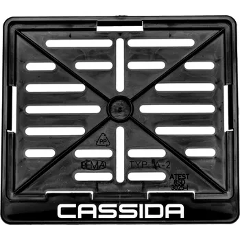 Držák SPZ Podložka pod RZ (SPZ) pro MOTOCYKLY ČR s logem Cassida - pro značky o rozměru 200 mm (š) x 160 mm (v) (X SPZ MOTO CSD) (X SPZ MOTO CSD)