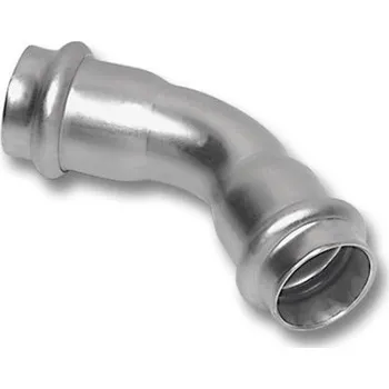 rozdělovač topení Sanha NIROTHERM 91041 oblouk 45°, 88,9mm, lisovací, topení, nerez ocel