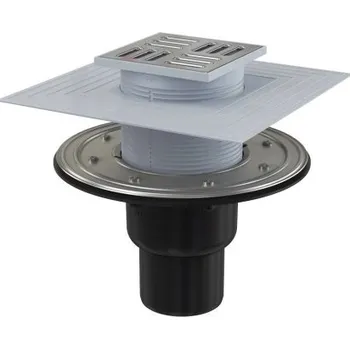 Alcadrain ALCA podlahová vpust 50/75 mm, svislý odtok, nerez