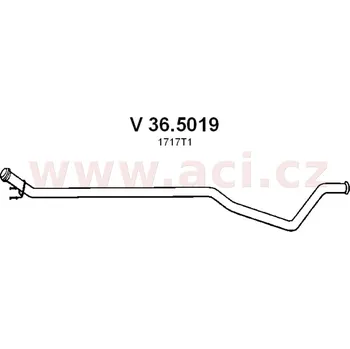 Střední díl výfuku střední díl výfuku ASSO/VENEPORTE (V 36.5019) (V 36.5019)