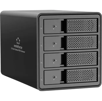 Renkforce RF-6647598 8,9 cm (3,5 palce) kryt pevného disku 4 Bay 3.5 palec USB 3.0