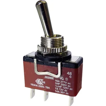 vypínač Arcolectric (Bulgin Ltd.) C3922BEAAA páčkový spínač 250 V/AC 10 A 1x (zap)/vyp/(zap) IP67 bez aretace/0/bez aretace 1 ks