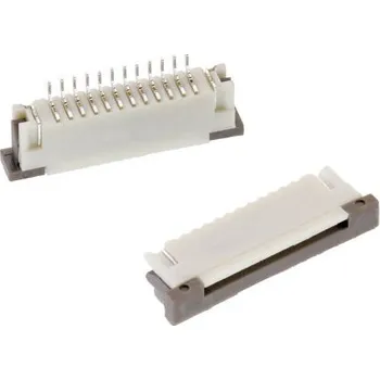 Elektrický konektor Konektor FPC, řada: WR-FPC, číslo řady: 686, počet kontaktů: 15, počet řad: 1, rozteč: 1mm, orientace těla: