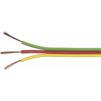 elektrický kabel TRU COMPONENTS 1571443 lanko/ licna 3 x 0.14 mm² žlutá, červená, zelená 25 m