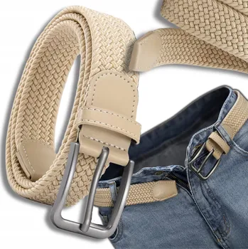 Opasek EdiBazzar pásek béžový - unisex