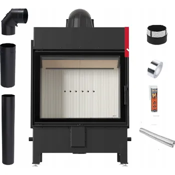 Krbová vložka KRBOVÁ VLOŽKA LUCY 15 kW OCELOVÁ TEPLOVZDUŠNÁ ECODESIGN SADA