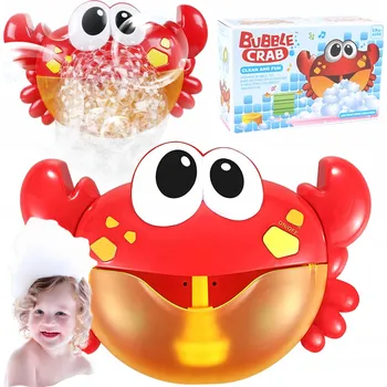 Hračka pro nejmenší HRAČKA DO VANY KRAB VYRÁBĚJÍCÍ PĚNU S MELODIEMI STROJEK HRAČKA