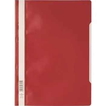 Desky s rychlovazačem Durable Economy, červená, A4, PP, 50ks