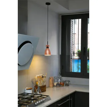 RETRO závěsné svítidlo, měď - FARO