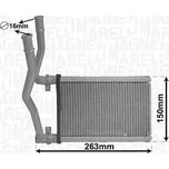 Výměník tepla, vnitřní vytápění MAGNETI MARELLI 350218490000