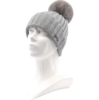 Čepice VOXX Čepice dámská pletená KORANDA s viskózou SVĚTLE ŠEDÁ uni 121066