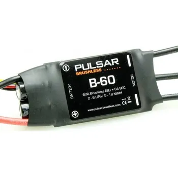 RC vybavení Pichler Modellbau PULSAR B-60 auto Brushless Zatížitelnost (max. A): 80 A