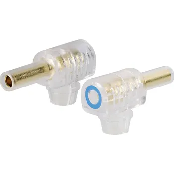 Krokosvorka TRU COMPONENTS banánkový konektor zásuvka, zahnutá Ø pin: 4 mm černá 1 ks