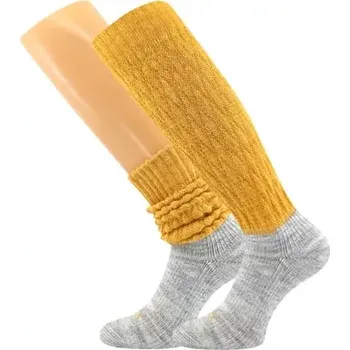 Dámské oblečení VOXX Ponožky dámské zimní NARVIK s merinem a alpakou TMAVĚ ŽLUTÉ 39-42 125347