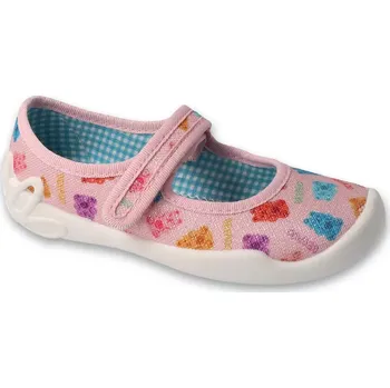 Dívčí bačkory BEFADO 114X542 dívčí balerínky růžové méďové 26 114X542_26