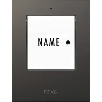 Domovní zvonek m-e modern-electronics 41303 bezdrátový zvonek vysílač osvětlený, se jmenovkou