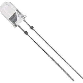 Polovodič Vishay TLHK5100 LED s vývody červená kulatý 5 mm 1.4 cd 18 ° 30 mA 2 V