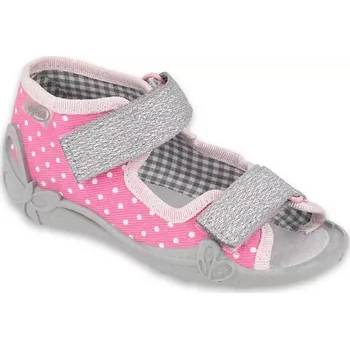 Dívčí bačkory BEFADO 342P024 dívčí sandálky kožená stélka 21 342P024_21