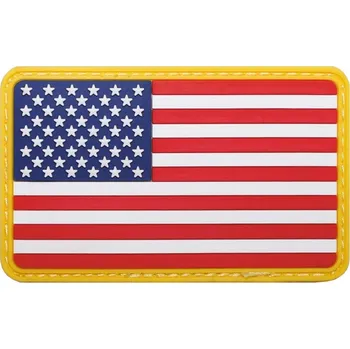 Nášivka MFH Nášivka USA 8x5 cm velcro plastová BAREVNÁ