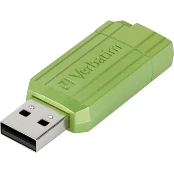 USB flash disk Verbatim USB DRIVE 2.0 PINSTRIPE USB flash disk 64 GB Eukalyptus, zelená 49964 USB 2.0