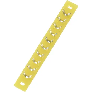 TRU COMPONENTS pájecí lišta jednořadá Počet pólů 10 epoxid (d x š x v) 74 x 9 x 1.5 mm 1 ks