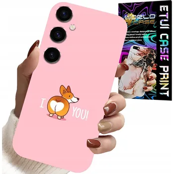 Pouzdro na mobilní telefon POUZDRO PRO SAMSUNG GALAXY A16 4/5G - ZÁBAVNÝ KRYT SE PSEMI MILUJI TĚ