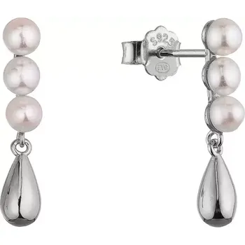 Náušnice Stříbrné náušnice s říčními perlami 21123.1
