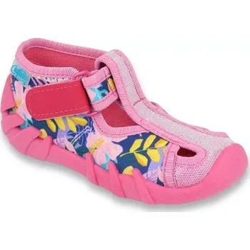 Dívčí bačkory BEFADO 190P097 dívčí bačkorky 1SZ květy 25 190P097_25