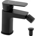 EBS Urban Black Bidetová baterie s výpustí, černá mat