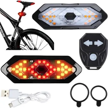 Cyklosvítilna LED světlo na kolo s blinkry