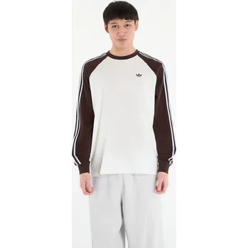 Pánské tričko Tričko adidas Bc Ls Cali Tee Off White/ Auco XXL