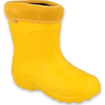 Dívčí holínky BEFADO 162P107 holínky EVA KOLMAX 050 žluté zateplené vložkou 32 162PXY107 ŽLUTÉ_32