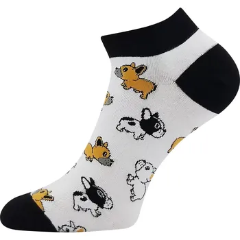 Dámské oblečení LONKA Ponožky barevné DEWOW s obrázky PEJSKŮ (3 páry) 39-42 125450