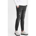 Ombre Clothing Módní pánské černé joggery V2 PADJ-0150