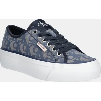 Dámská obuv Tenisky Calvin Klein Jeans VULC FLATF JACQUARD AOP YW0YW01965 námořnická modř 59X, EUR 39